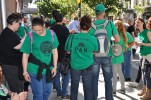 Acció de protesta de la PAH davant l'oficina de Bankia de la Rambla Sant Jordi -Imatge 4-