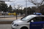 Un helicòper del SEM aterra al parc de Nobert Fusté -Imatge 3-