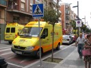 Espectacular desplegament d'ambulàncies  a la rambla de Sant Jordi -Imatge 2-