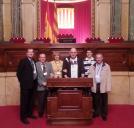 Representants del PP de Ripollet visiten el Parlament de Catalunya