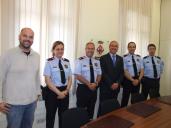 Joan Figuera, cap dels Mossos d'Esquadra a la regió metropolitana Nord visita Ripollet