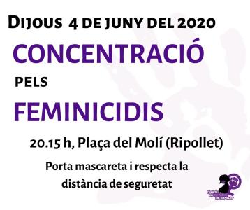 Concentraci contra els feminicidis i la violncia racista -Imatge 1-