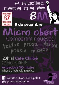 Micro obert feminista "Compartint riqueses" -Imatge 1-