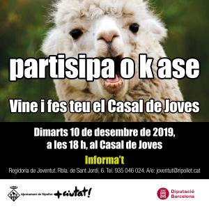 Tu qu faries: "Partisipa o k ase" -Imatge 1-