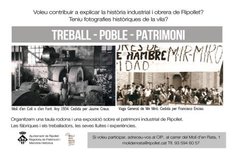 Es busquen imatges i testimonis sobre el patrimoni industrial de Ripollet -Imatge 1-