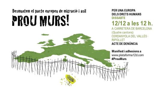 La Plataforma 12D convoca a una concentració dissabte als Quatre Cantons -Imatge 1-