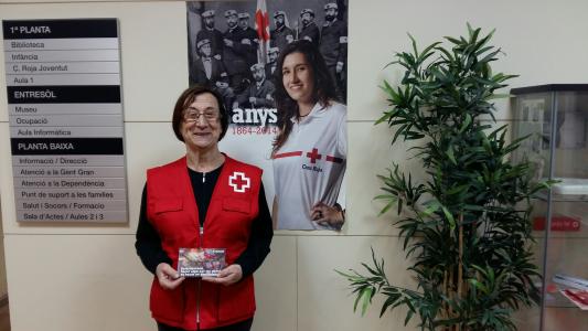 Premi a l'acció voluntària a Núria Llorenç de l'assemblea Comarcal de Creu Roja -Imatge 1-