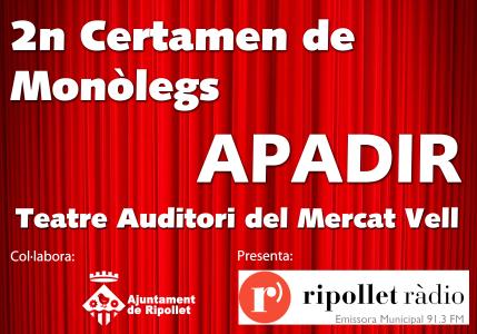 APADIR celebra el 2n Certamen de Mònolegs -Imatge 1-