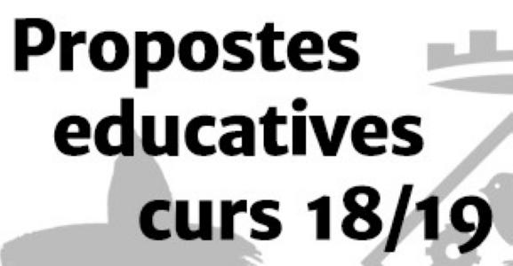 Propostes Educatives 2018-2019 -Imatge 1-