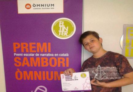 El relat d'un alumne de l'Institut Can Mas obté el tercer Premi Sambori Òmnium de tot Catalunya -Imatge 1-