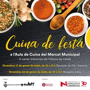 Taller de cuina a l'Aula de Cuina de Mercat: Cuina de Festa -Imatge 1-
