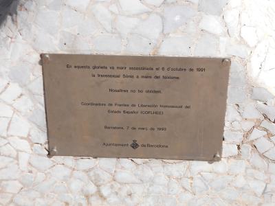 El regidor de Polítiques LGTBI participa en l'homenatge a la transsexual Sònia Rescalvo -Imatge 1-