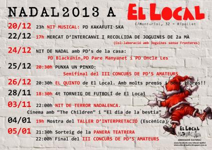 El Local celebra el Nadal amb moltes activitats -Imatge 1-