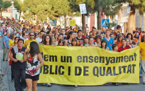 Segon dia de vaga dels estudiants de Secundària contra la reforma educativa i les retallades -Imatge 1-