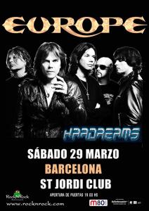 La banda local Hardreams, telonera dels mítics Europe -Imatge 1-