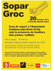 Presentaci As. Catalana pels Drets Civils - Sopar Groc -Imatge 1-