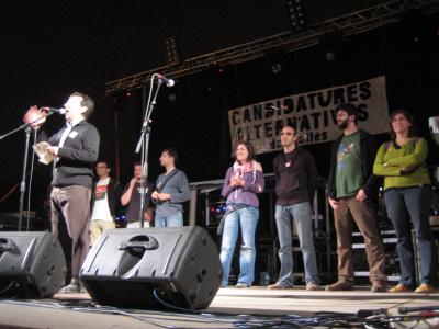 MUNICIPALS 2007: Presenten les candidatures alternatives del Vallès amb Obrint Pas en concert -Imatge 1-