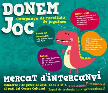 Arriba el mercat d'intercanvi de joguines al pati del Centre Cultural el dimecres 3 -Imatge 1-