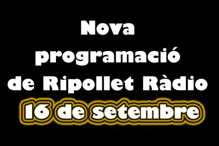 Nova temporada 2013-2014<br>Ripollet Ràdio incorpora nous col·laboradors, programes i entitats -Imatge 1-