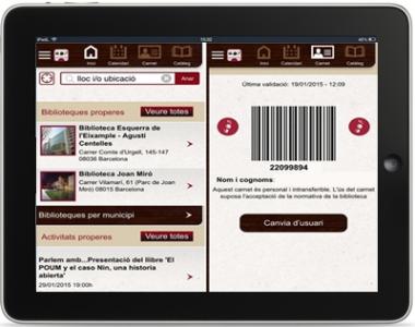 El carnet de la Biblioteca, al mòbil -Imatge 1-