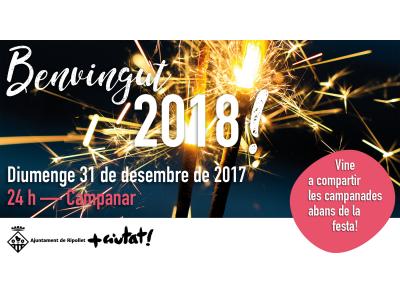 Benvingut 2018! des de la placeta del campanar -Imatge 1-