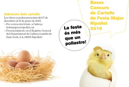 Obert el període de presentació d'obres al Concurs de Cartells de Festa Major 2019 -Imatge 1-