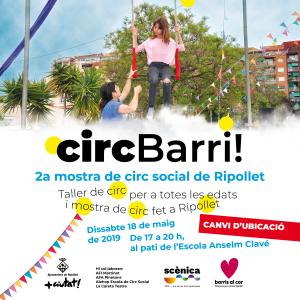 El circBarri! es trasllada al pati de l'escola Anselm Clav, per la pluja -Imatge 1-