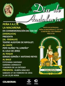 La Penya La Macarena organitza un espectacle flamenc amb motiu del Dia d'Andalusia -Imatge 1-