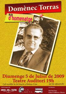 Acte d'homenatge a Domènec Torras i Puig  -Imatge 1-