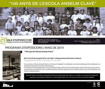 Noves exposicions al Centre Cultural: 100 de l'escola Clavé i tallers artístics de l'Escola d'Adults -Imatge 1-