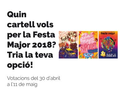 Obert el període de votació per triar el cartell de la Festa Major 2018 -Imatge 1-