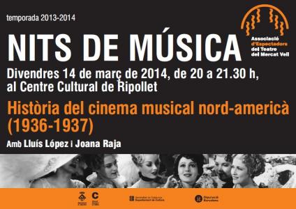 Continua el cicle de sessions de Nits de Música sobre cinema -Imatge 1-