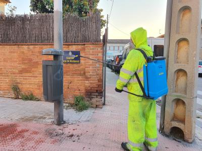 Es reestructura novament el servei de neteja, mantenint la desinfecció d'espais públics -Imatge 1-