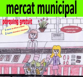 El Mercat Municipal sorteja cada mes un carro de compra de productes -Imatge 1-