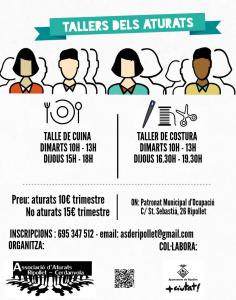 Tallers de cuina i de costura, nous tallers de l'Associació d'Aturats Ripollet-Cerdanyola -Imatge 1-