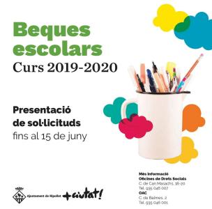 Iniciat el termini de presentaci de sollicituds de beques per al curs 2019-2020 -Imatge 1-