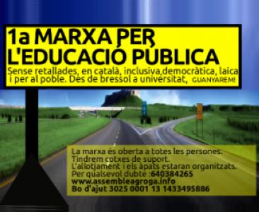 La 1a Marxa per a l'Educació Pública passa demà per Ripollet -Imatge 1-