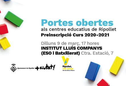 Jornada per portes obertes d'ESO i batxillerat de l'institut Lluís Companys -Imatge 1-