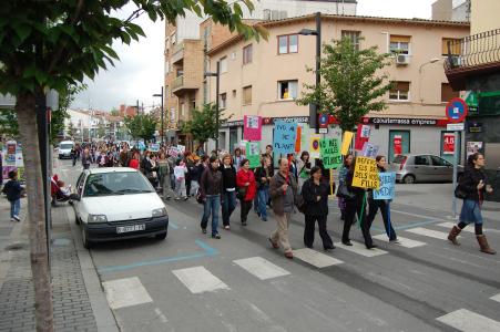 Protesta contra la LEC a Ripollet -Imatge 1-