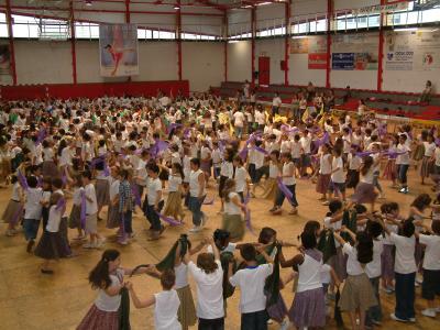 El pavelló Joan Creus acull la Trobada de Dansaires escolar -Imatge 1-