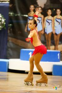 La ripolletenca Claudia Aguado, campiona del Campionat d'Espanya Aleví de Patinatge Artístic -Imatge 1-