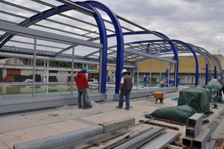 Visita d'obres a les piscines municipals -Imatge 1-