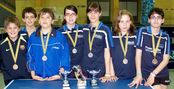 Allau de podis per als jugadors i jugadores del Club Tennis Taula Ripollet -Imatge 1-