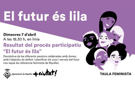 Es presenta el resultat del procés participatiu "El futur és lila" -Imatge 1-