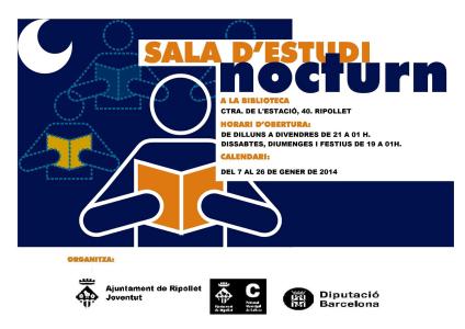 Oberta la Sala d'Estudi Nocturn a la Biblioteca -Imatge 1-