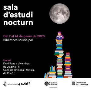Sala d'estudi nocturn -Imatge 1-