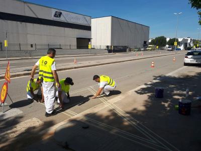 El 12 de juny comença la prova pilot per donar prioritat als vianants al carrer de Sant Jaume -Imatge 1-