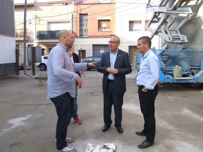Visita a les obres de l'aparcament de l'antic Casino -Imatge 1-