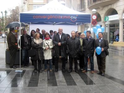 Convergència inicia la campanya 'CiU surt al carrer'   -Imatge 1-
