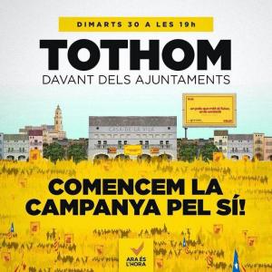 L'ANC convoca una concentració davant l'Ajuntament a favor del 9N -Imatge 1-